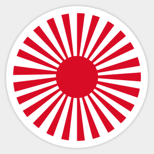 Red sunbeams Sticker